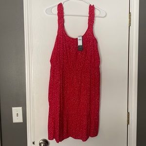 Banana republic red summer dress
